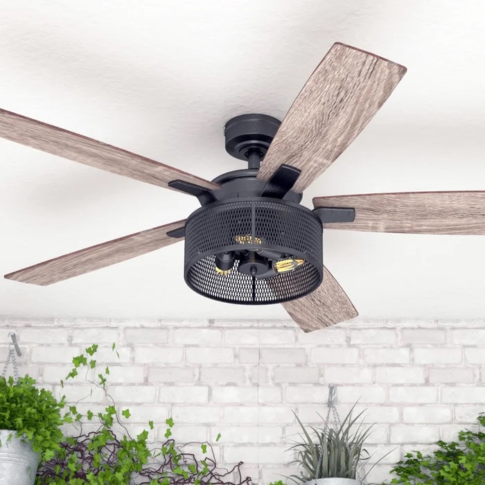 3-1 52'' Divisadero 5 - Blade Standard Ceiling Fan with Remote Control and Light Kit Included