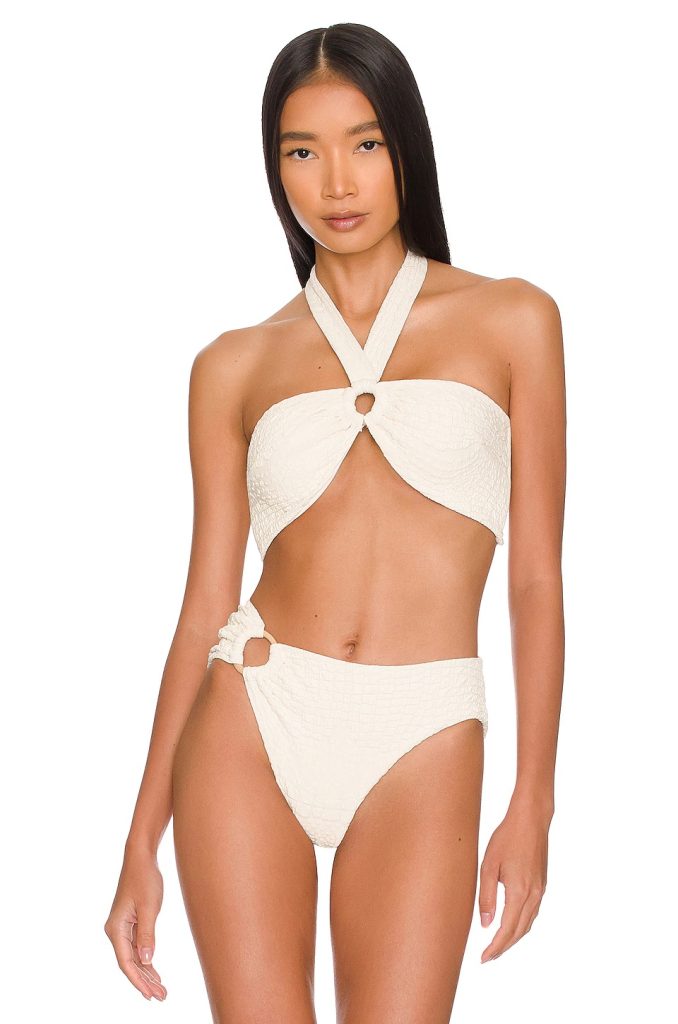 1-1 Shea Bikini Top and bottom in white